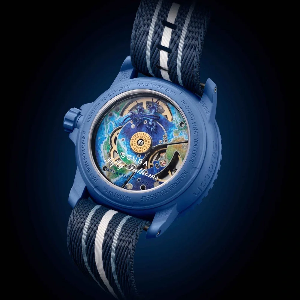 Blancpain Swatch Scuba Fifty Fathoms in Blue Authentic